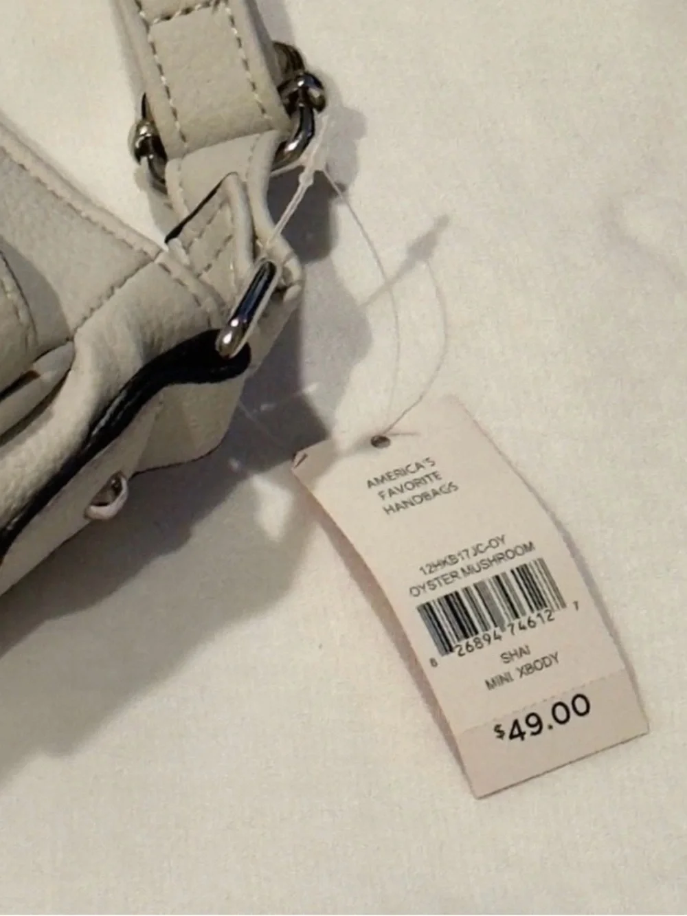 Rosetti Light Gray Crossbody Bag